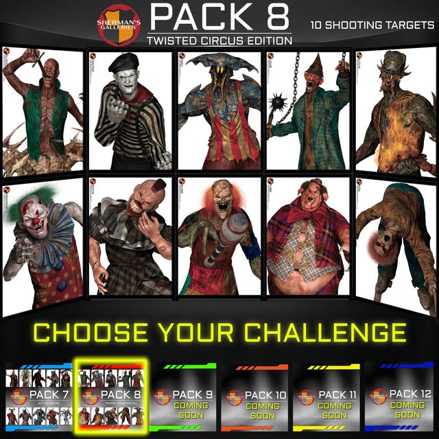 SHERMAN'S GALLERIES® Pack 8: Twisted Circus Edition (XL Series)